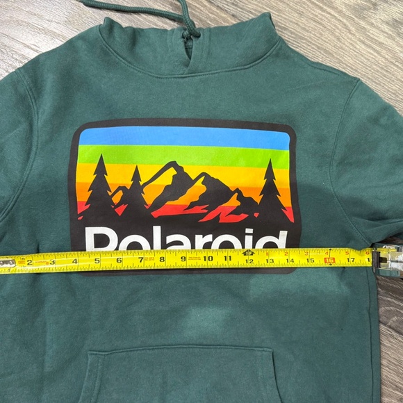 Old Navy Polaroid Camera Green Hoodie ~ - Picture 2 of 3